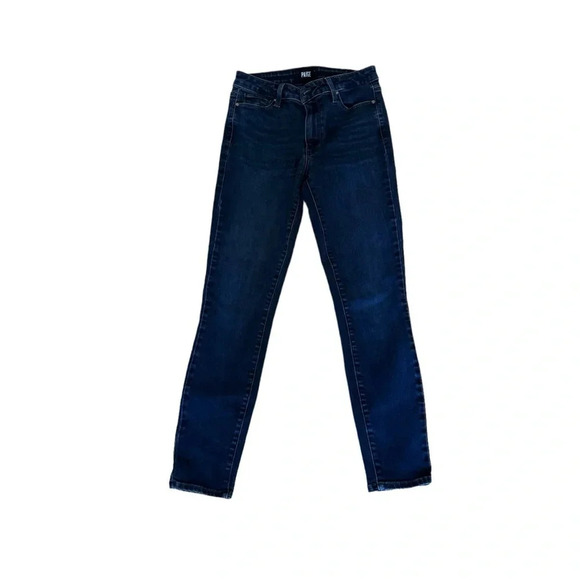 Paige Blue Denim Jeans Hoxton Ankle Skinny High rise size 27 - Picture 1 of 11